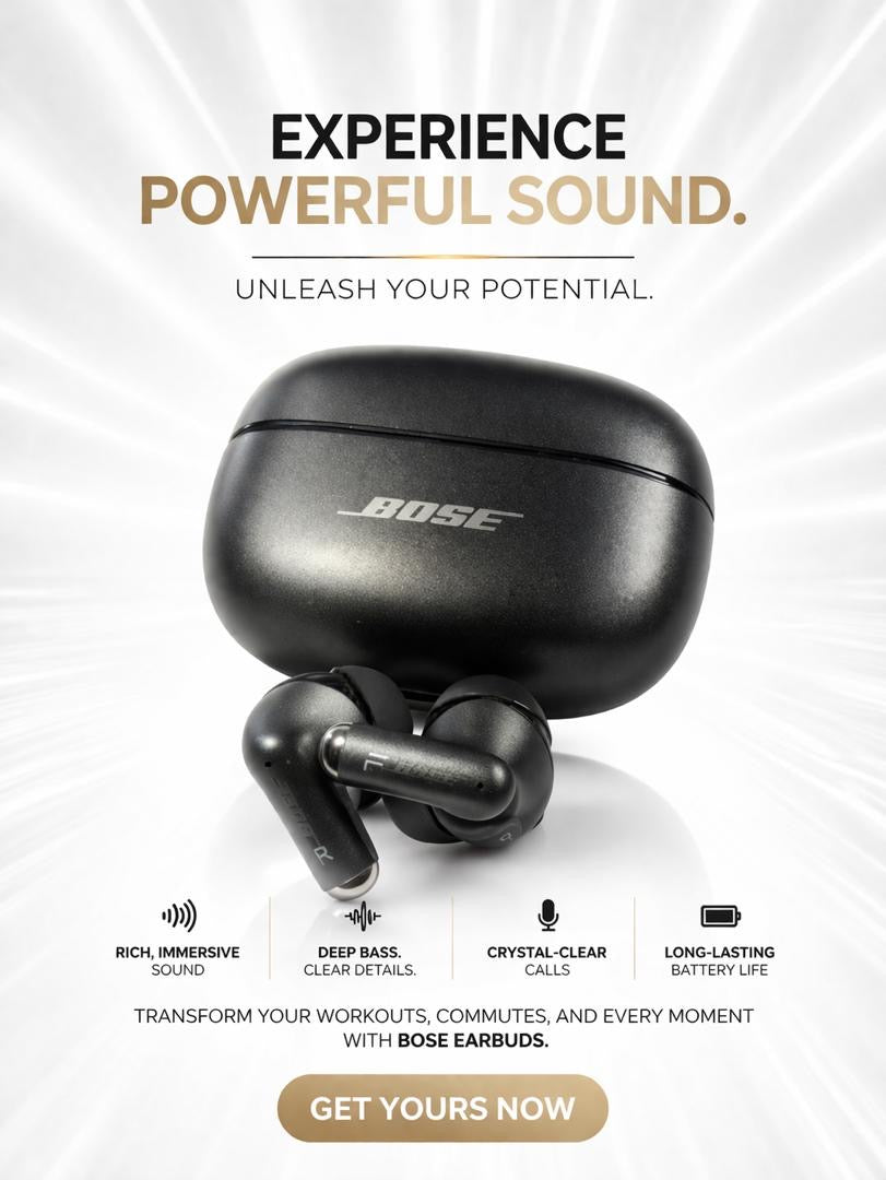 BOSE New Quiet Comfort Wireless Noise Cancelling Earbuds, Lifestyle Bluetooth Earbuds, BLACK