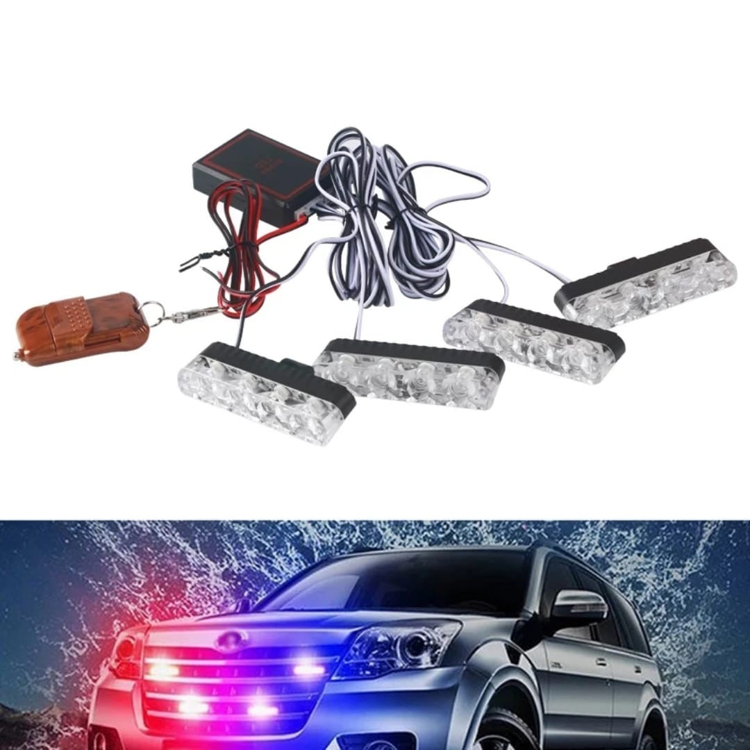 LED Car Strobe Warning Light Kit