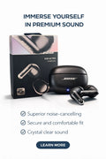 BOSE New Quiet Comfort Wireless Noise Cancelling Earbuds, Lifestyle Bluetooth Earbuds, BLACK
